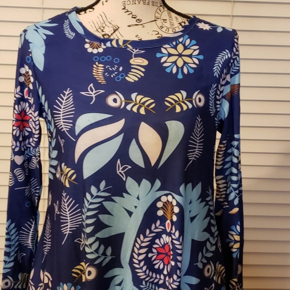 Floral Scoop Neck Dress with Pockets NWT - Picture 7 of 10
